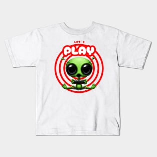 Extraterreste juega play Kids T-Shirt